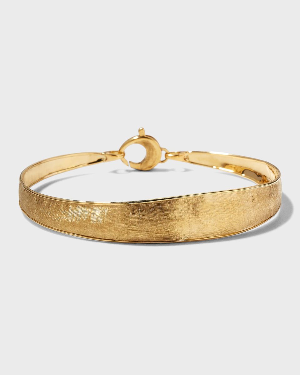 18K Lunaria Yellow Gold Small Width Cuff